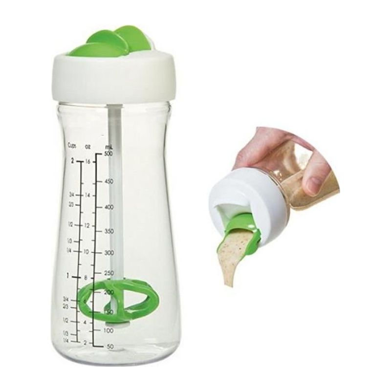 Salatdressing-mixer, Manueller Mischbecher, Salatdressing-shaker, Dressingflasche, Aufbewahrungsbehälter
