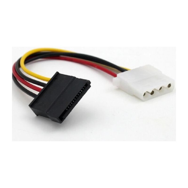 Ide Molex 4-pin Auf Sata Adapterkabel Zur Stromversorgung Einer Festplatte (hdd) – 20 Cm