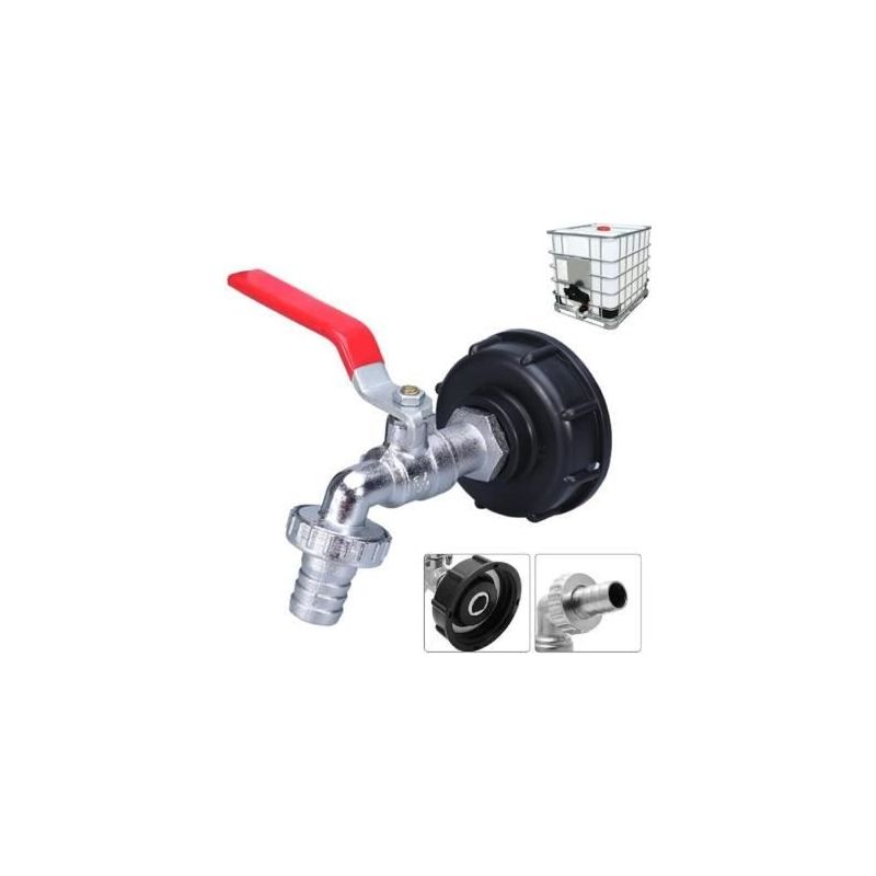 Ibc-tankadapter, 1/2"-gewindeanschluss, 1000-liter-tankhahn, Regenwassernutzungshahn, Auslasshahn