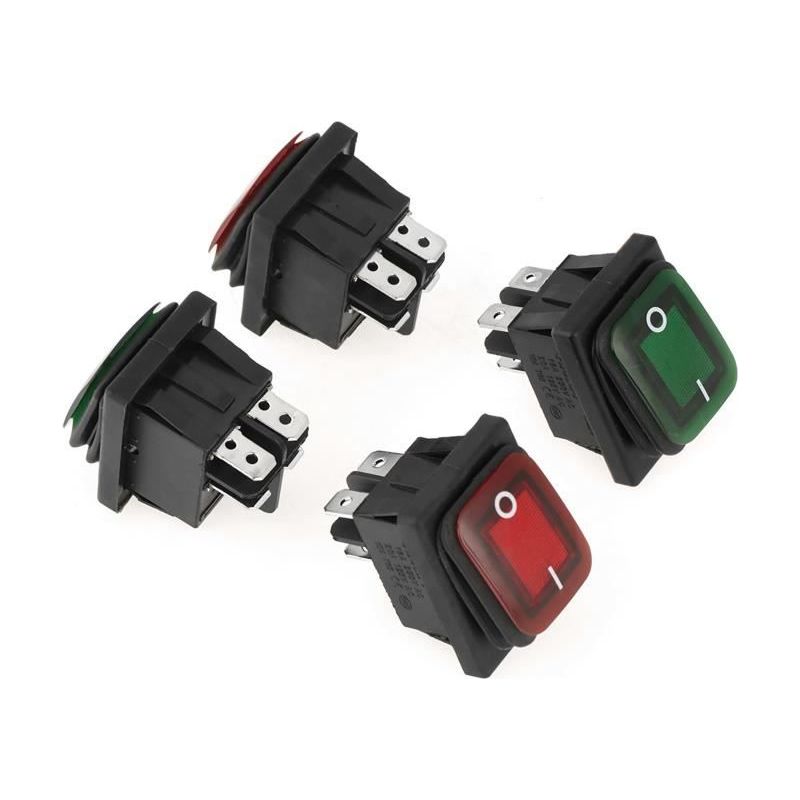 Wippschalter - Tmishion - 4 Stück/set - Ip67 Wasserdicht - 4 Pins - 2 Ein-/aus-positionen