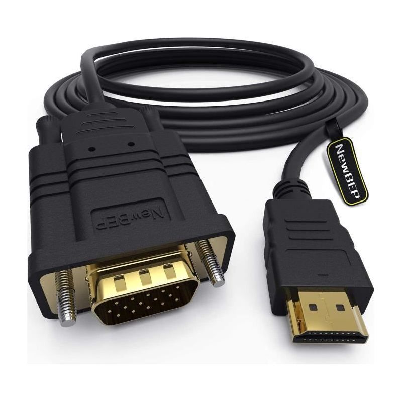 Hdmi-zu-vga-adapterkabel, 1,8 M (6 Fuß), Vergoldet, 1080p Hdmi-stecker Auf Vga-stecker, Aktiver Videokonverter, Unterstützt Notebook A549