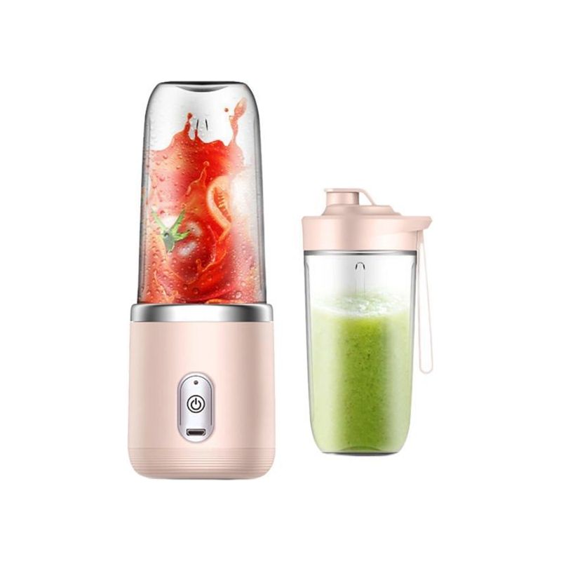 Tragbarer Standmixer – Handeiu – Mini-standmixer – 6 Edelstahlklingen – Usb-aufladbar – Pink