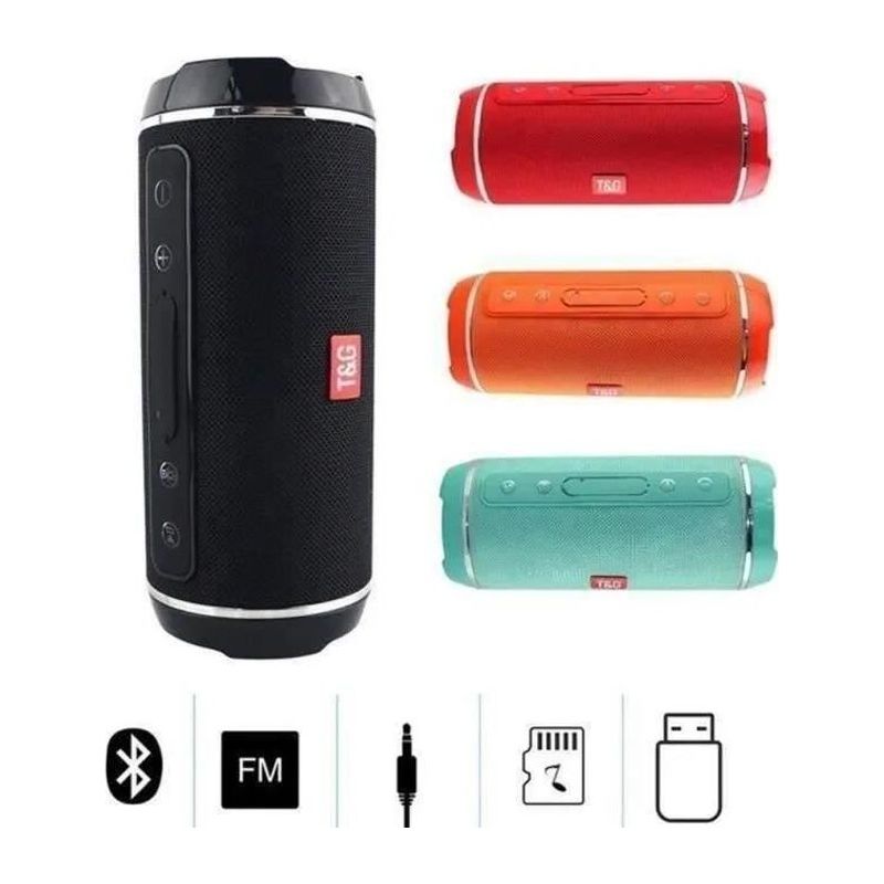 Gobro Tg-116 Wasserdichter, Tragbarer Bluetooth-lautsprecher – Rot – Wasserdicht – Kabelloser Lautsprecher