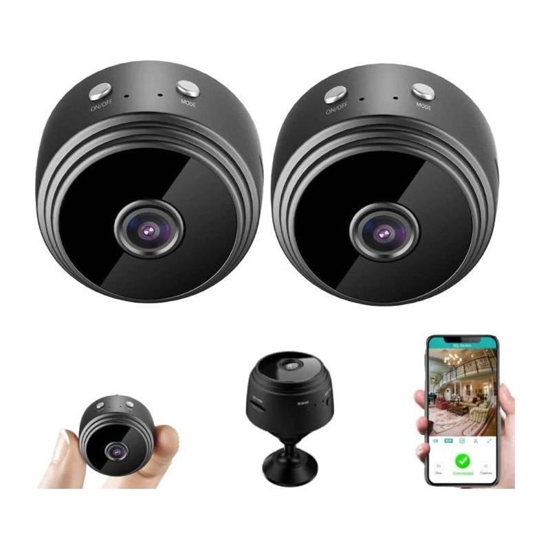 2er-pack Wlan-kameras – Marke – Modell – Nachtsicht – Bewegungserkennung – Kleine Videokamera