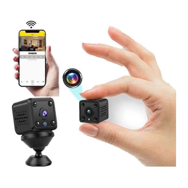 Mini-wlan-spionagekamera, Miniatur-überwachungskamera, Nachtsicht, 360°-loop-videokamera Mit Bewegungserkennung