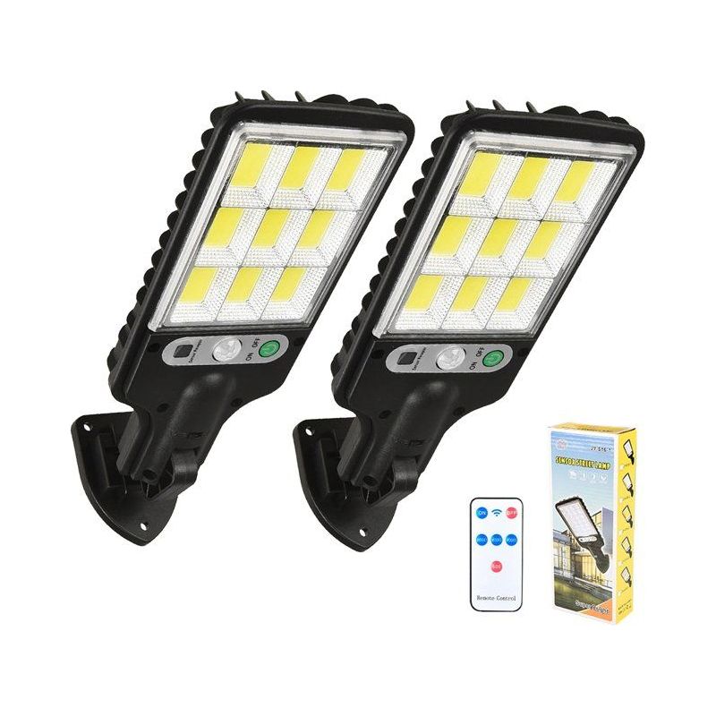2er-set Solar-außenleuchten, 3 Beleuchtungsmodi, Ip65 Wasserdicht, Bewegungsmelder, Weitwinkelbeleuchtung, Für Den Garten
