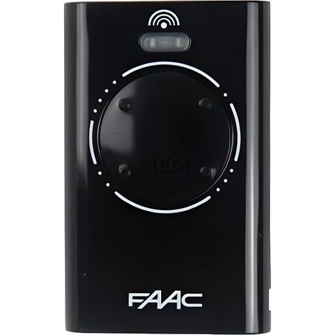 Télécommande - Faac - Xt4 868 Slh Black - 4 Canaux - Programmation Auto-apprentissage - Noir