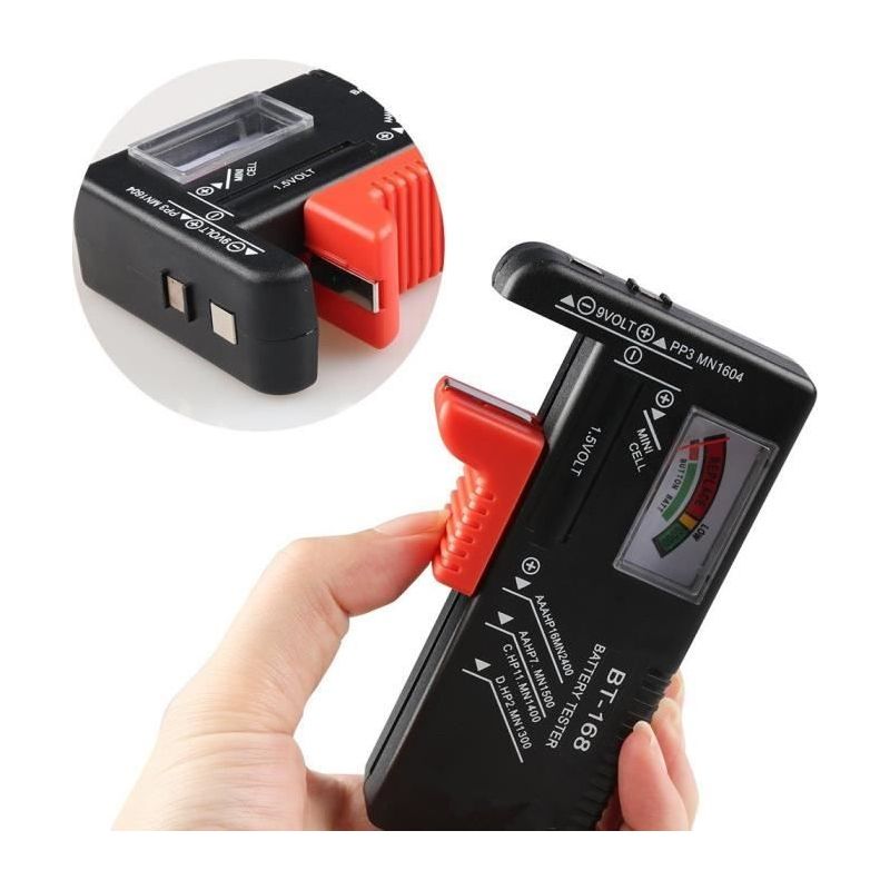 Batterietester - Bt-168 - Universal - Schwarz - Testet Aa Aaa 9v - Integrierter Mikroprozessor