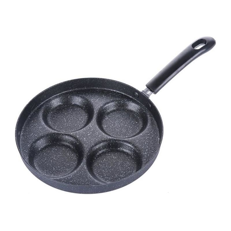 Spiegeleierpfanne, Crêpepfanne, 24 Cm Pfannkuchenpfanne Mit 4 Mulden, Runde Antihaft-bratpfanne Für Eier, Pfannkuchen, Steaks