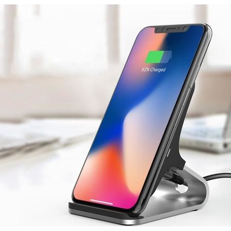 Schnelles Kabelloses Ladegerät, Aluminiumlegierung, Qi-induktionsladegerät Für Samsung Galaxy Note 8 / S8 Plus / Iphone 8 / Plus / X-ywey