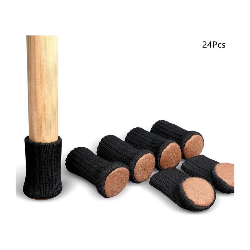 Möbelgleiter - 24er-pack - Rutschfest - Waschbar - Bodenschoner Aus Polyester