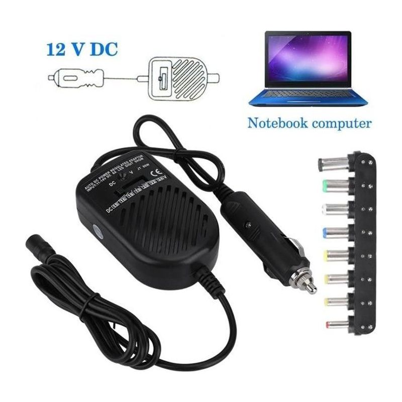 Laptop-ladegerät – Universal – 80 W – 8 Austauschbare Stecker – Überlastungsschutz