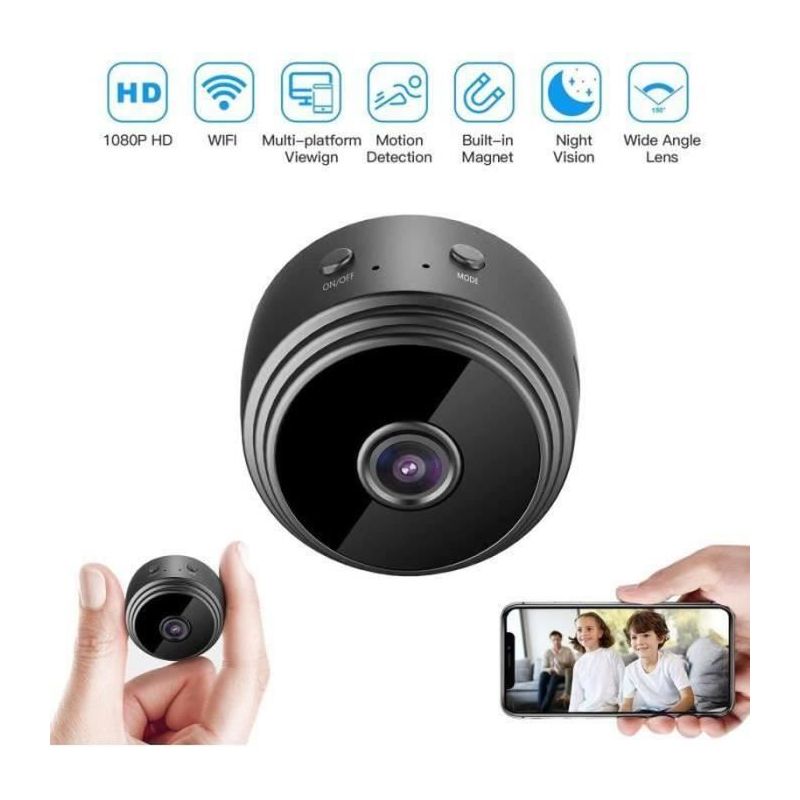 Outad Mini-wlan-spionagekamera – 1080p-hd-videorekorder – Bewegungsmelder – Nachtsicht
