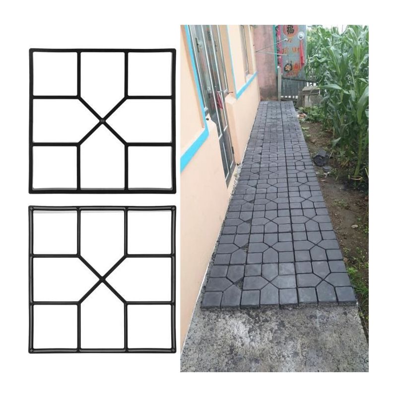Pflasterform, Betonwegform, Trittsteinform, 40 X 40 Cm - Fut