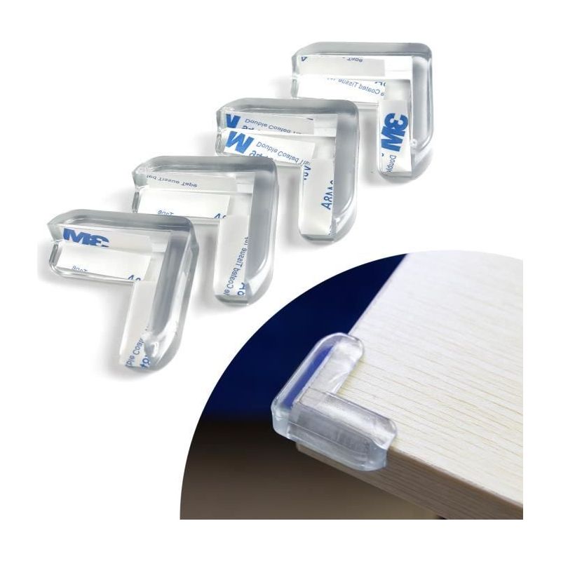 4 Stück Transparente Silikon-möbeleckenschützer Mit Klebefläche