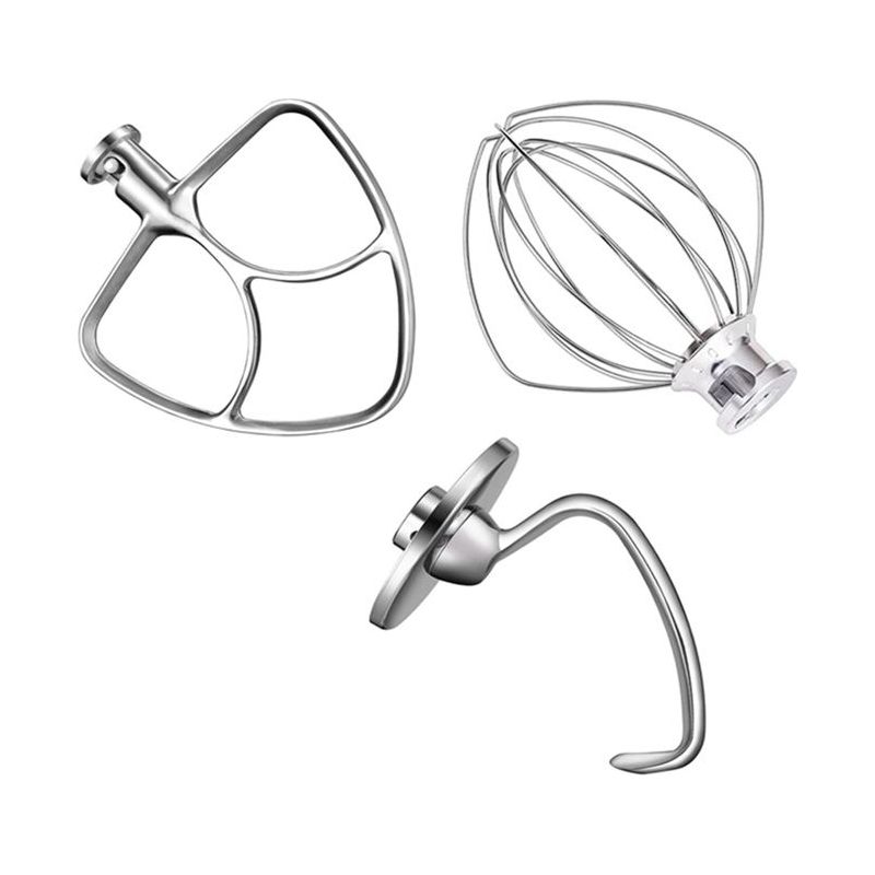 Kitchenaid 5-quart-rührgerät-zubehörset – K45ww Schneebesen, 5k7sdh Knethaken Und Edelstahl-rührpaddel