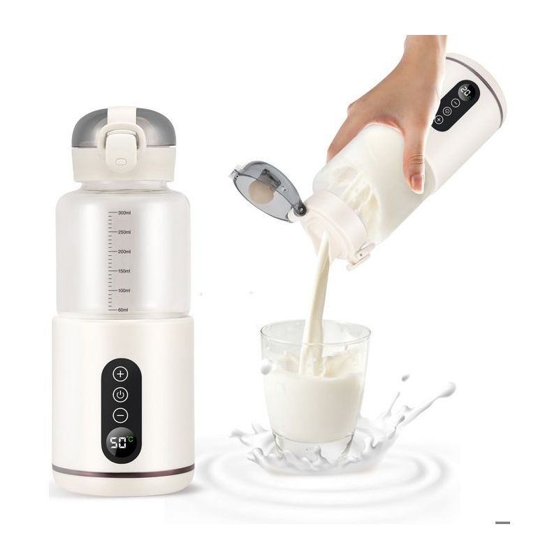Tragbarer Flaschenwärmer (300 Ml), Auto-wassererhitzer, Temperatur Einstellbar Von 37 °c Bis 55 °c, Schnelles Aufheizen