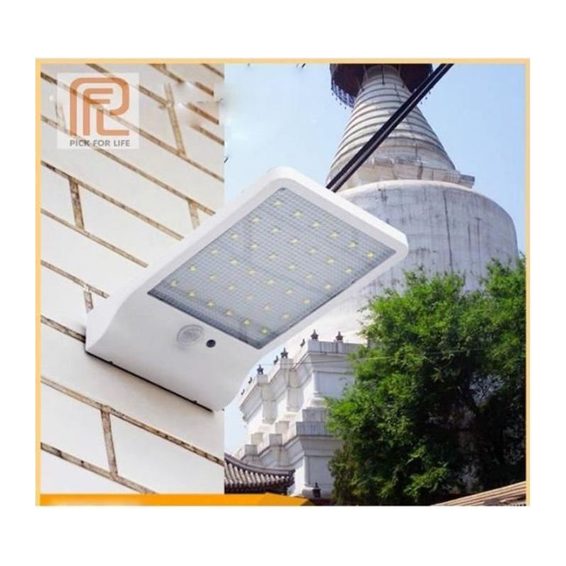 Solarlampe – Weiss – 36 Leds – Ip65 Wasserdicht – Bewegungsmelder – 12 Stunden Akkulaufzeit