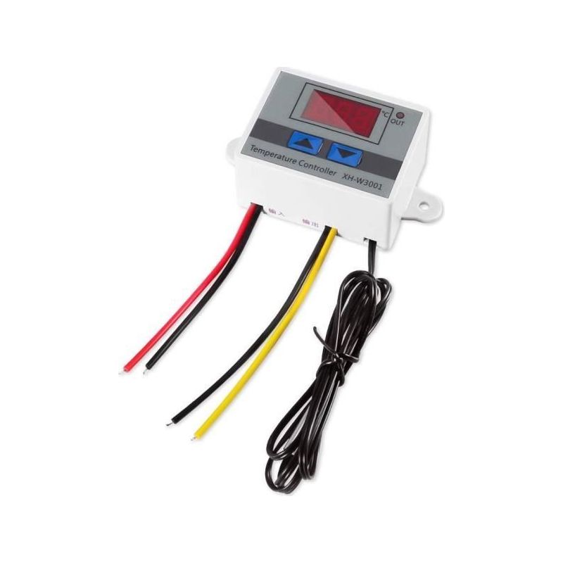 12v - Digitales Led-temperaturreglermodul, Xh W3001 Thermostatschalter Mit Wasserdichter Sonde, Thermo