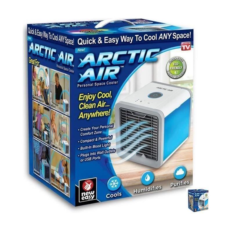 Quoxo Neuestes Modell Luftkühler Arctic Air Personal Space Cooler – Die Schnelle Und Einfache Art Der Kühlung