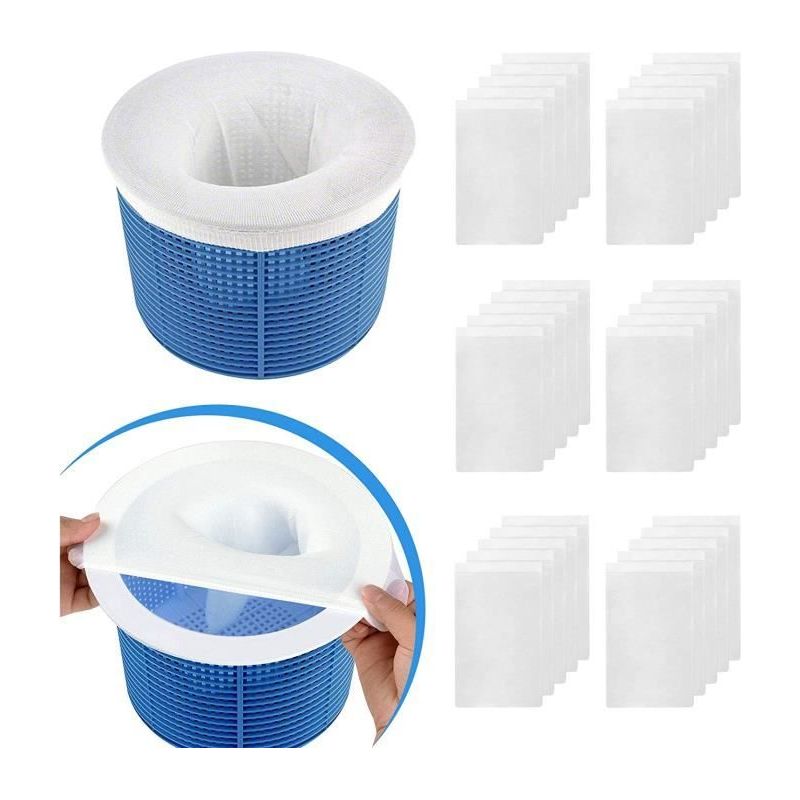 30 Stück Poolskimmersocken, Elastische Nylon-gewebefilter Zum Auffangen Von Blättern