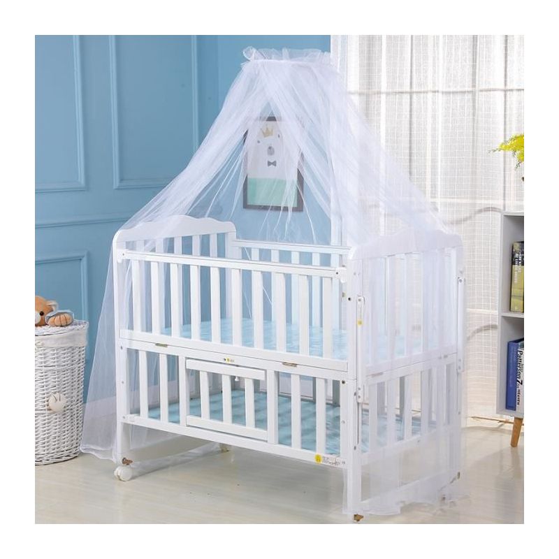 Komplettes Moskitonetz Für Sommer-kinderbett, Baby-moskitonetz-sonnenschutz, Kinderbett-markise – Weiß