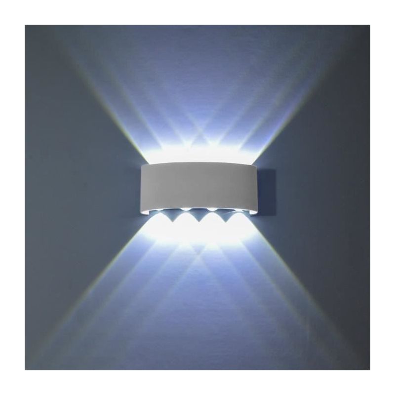 8-w-led-wandleuchte, Moderne Weiße Aluminium-led-wandleuchte, Innenwandbeleuchtung, Wandleuchte, Kaltweißes Licht