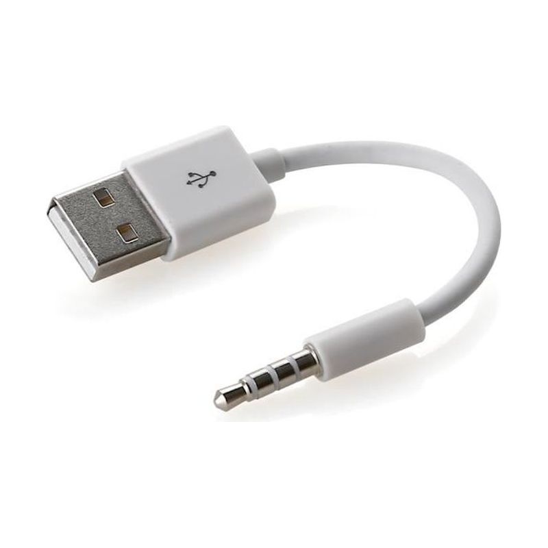 Usb-3,5-mm-adapterkabel Mit Synchronisierungsanschluss Und Ladefunktion Für Apple Ipod Shuffle (3. Bis 7. Generation)
