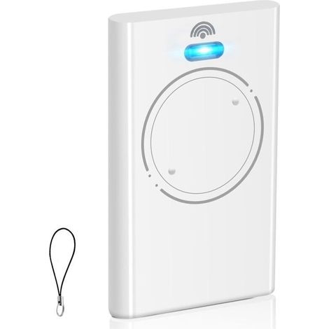 Télécommande 433.92 Mhz Pour Portail Ou Porte De Garage – 2 Canaux – Compatible Xt2 Slh Lr – Blanche