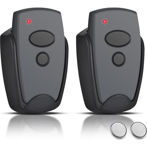 Télécommande Pour Porte De Garage 868,3 Mhz – Compatible Marantec D302/304/382/384/323 – 2 Canaux – Programmation Par Clé À Un – Lot De 2 Pièces