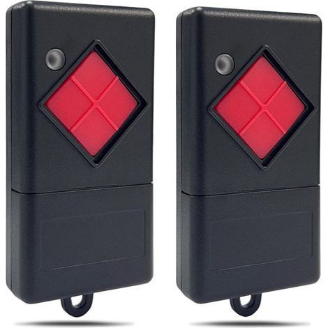 Lot De 2 Télécommandes De Rechange Pour Porte De Garage 40,685 Mhz Compatible Avec Dicket Mahs40, Mahs40-01, Mahs40-04 40 Mhz Télécommande 1 Canal Bouton Rouge