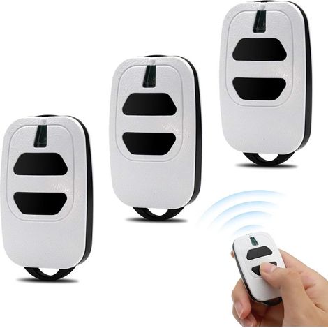 Lot De 3 Télécommandes Universelles Pour Porte De Garage, 433,92 Mhz, Compatibles Avec Gti2/4, Gt2/4, Mio Tr2/4 Et Mio Tr2n/4n.