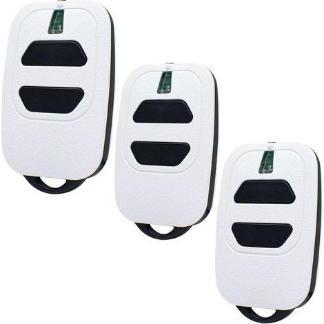 Lot De 3 Émetteurs Portatifs Pour Porte De Garage - 433,92 Mhz - Compatible Avec Dea Gti2/4, Gt2/4, Mio Tr2/4, Mio Tr2n/4n