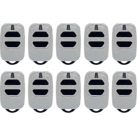 10 Télécommandes De Porte De Garage À Deux Boutons, Compatibles Avec Les Émetteurs Portatifs Dea Séries Gt2, Gt4, Gti2, Gti4 Et Gti À Code Tournant 433,92 Mhz.
