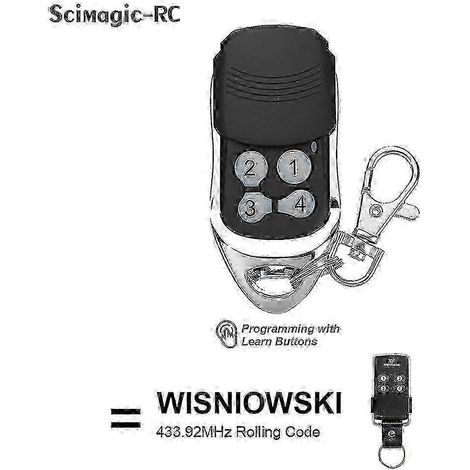Latest Wisniowski 433mhz 4-channel Rolling Code Garage Door Opener Controller With Remote Control