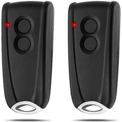 Lot De 2 Télécommandes Pour Ouvre-porte De Garage (compatibles Rsc2-433, Rse2-433 Et Rsz1-433), Émetteur Portatif Pour Ascenseur.