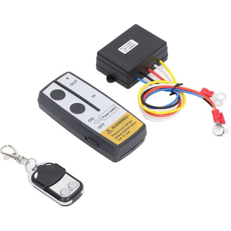 3 Télécommandes Universelles Sans Fil Pour Treuil Électrique Avec 3 Récepteurs Et 3 Clés De Télécommande