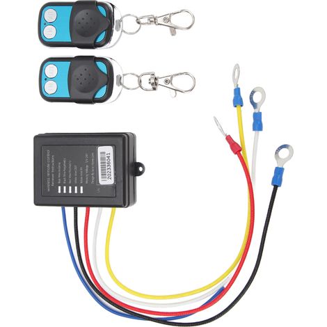 Kit De Télécommande Sans Fil Pour Treuil 434 Mhz, 12 V Cc Ou 24 V Cc, Portée De 15 M, Compatible Avec Camions, Vtt Et Suv.