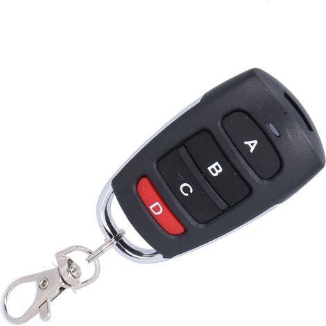 Télécommande De Porte De Garage 433 Mhz - Remplacement De Clé - Clonage Universel À 4 Boutons