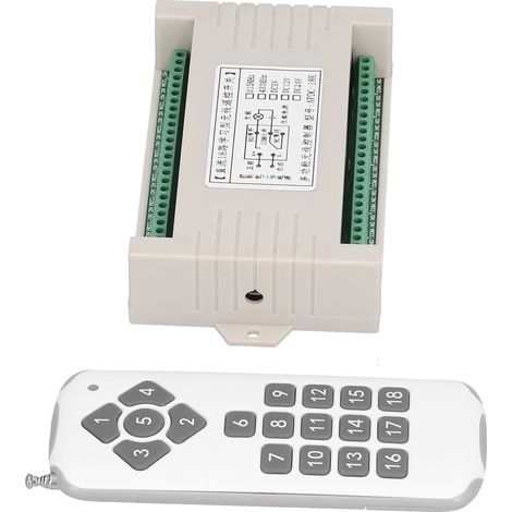 Kit De Commande À Distance Sans Fil Longue Portée, Circuit Imprimé 18 Broches, Modèle Officiel Avec Pile 23a, Alimentation 1:1 Dc24v