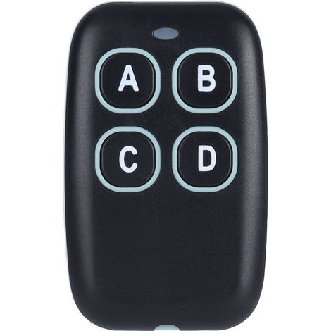 Télécommande Universelle Akk200803 433mhz 4 Boutons, Clé À Apprentissage Sans Fil Portable Pour Porte De Garage Voiture