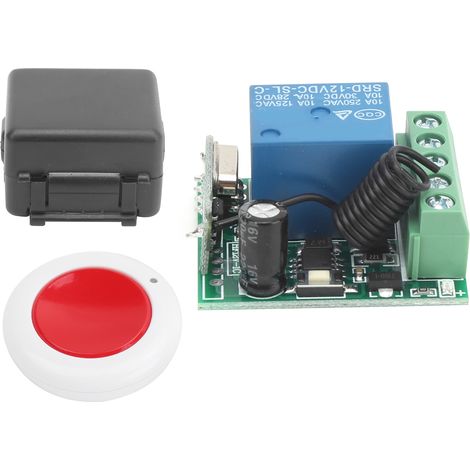 Kit Télécommande Sans Fil 12v 433mhz Relais 1 Canal Récepteur + Émetteur, Interrupteur À Distance Facile À Utiliser.