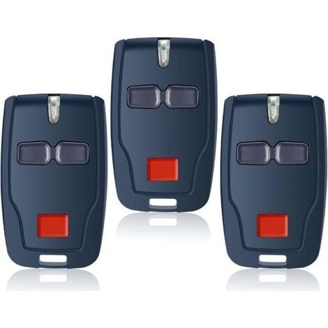 3 Télécommandes De Remplacement Pour Mitto-2, Portail De Télécommande 2 Canaux 433,92 Mhz, Compatible Avec Mitto 2, Mitto B Rcb02