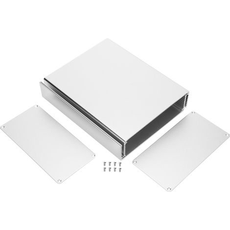 Projektgehäuse, Geteiltes Gehäuse Aus Aluminiumlegierung Für Leiterplatten, Industrieanlagen, Silberfarben