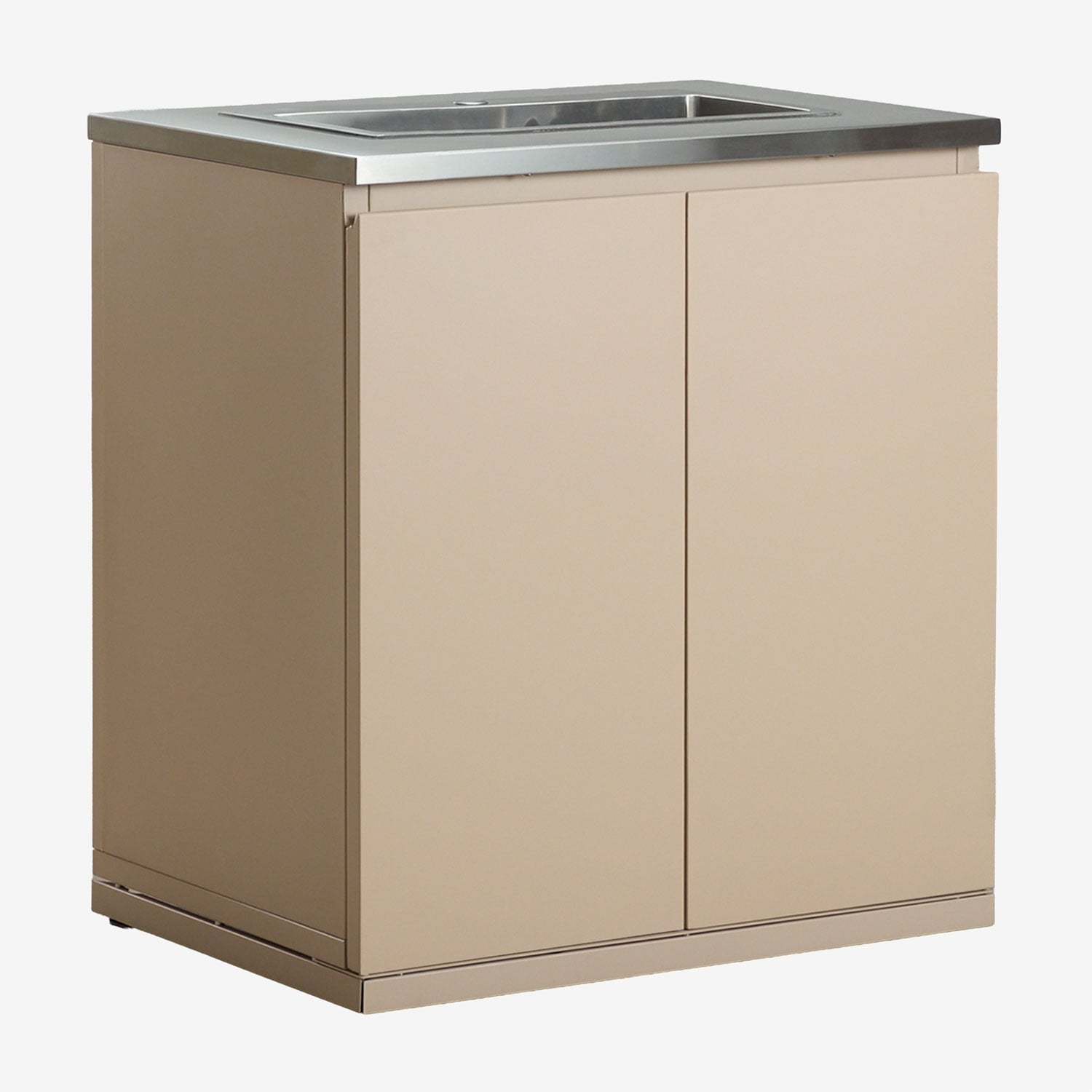 Sklum Modul Mit Spüle Zur Aufbewahrung Für Modulare Außenküche Aus Rivana-stahl Beige Tapioca