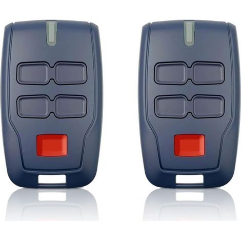 Lot De 2 Télécommandes Pour Portail Bft Mitto B Rcb4 433,92 Mhz, 4 Boutons 4 Canaux, Télécommande À Code Tournant Compatible Bft Mitto B Rcb04 R1 Clear Ice Rcb02 Vineyard