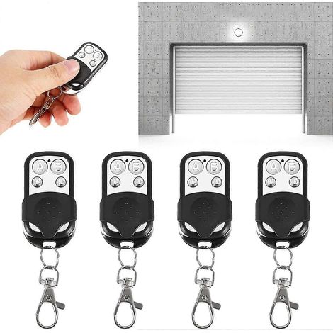 Lot De 4 Télécommandes Universelles Clonées Sans Fil Pour Voiture Et Porte De Garage 433 Mhz