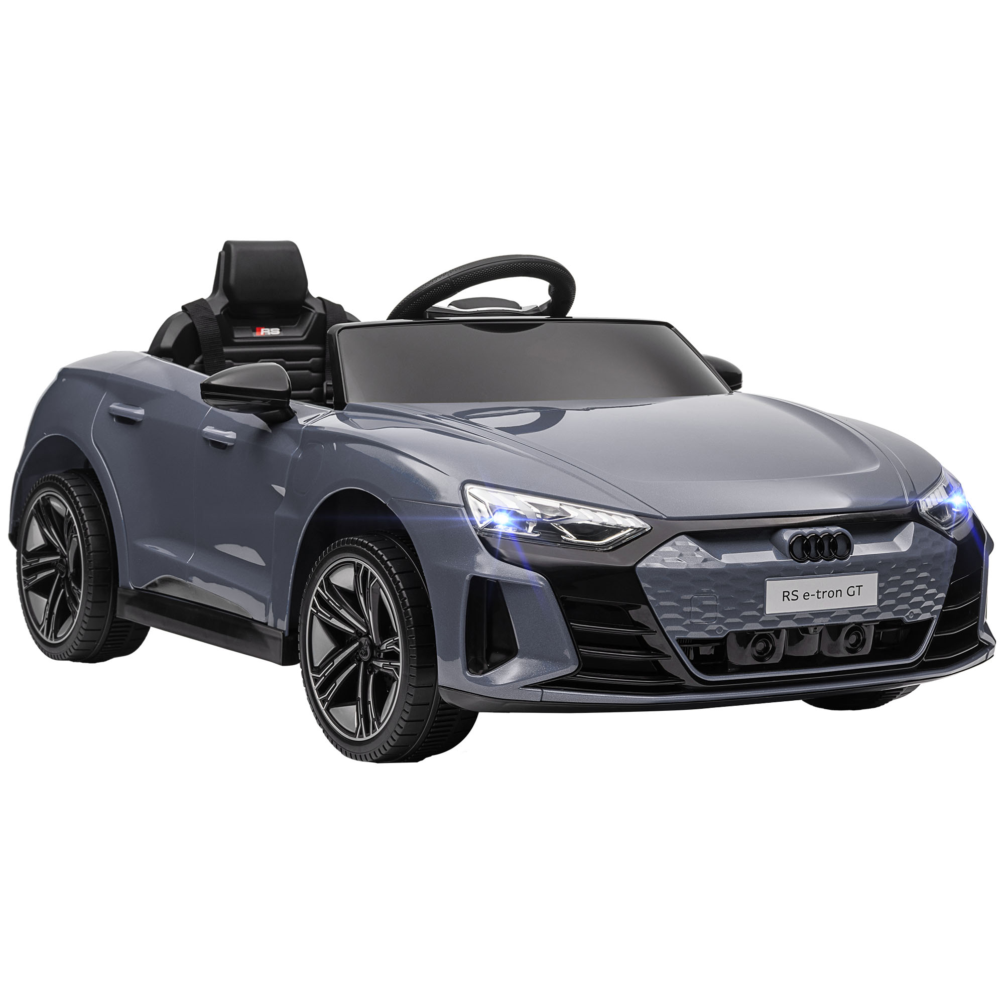 Audi Rs E-tron Gt Elektro-kinderauto Für Kinder Ab 3 Jahren, Mit Fernbedienung, 103 X 58 X 41 Cm, Grau