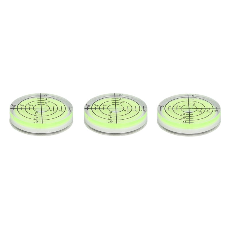 Irovami Set Mit 3 Hochpräzisen Runden Wasserwaagen, Mini-zielwaagen, 32-mm-horizontalmessinstrument