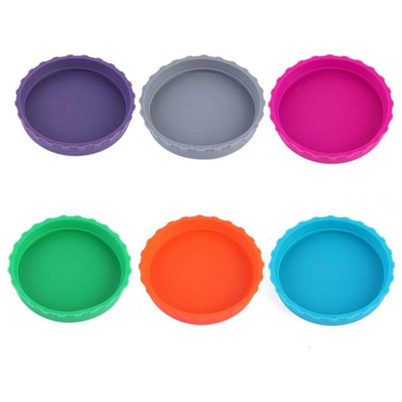 Irovami Set Mit 6 Wiederverwendbaren Silikonverschlüssen Für Standard-getränkedosen.
